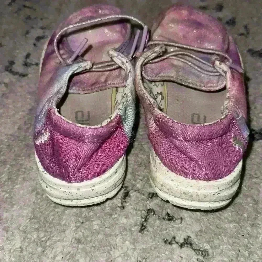 HEY DUDE Girls' Wendy Tie Dye Washable Slip-Ons Shoes Girl's‎ Size 10